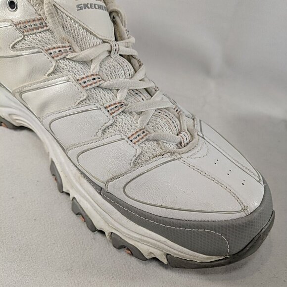 Skechers D'Lites 11 US Women Leather Sneakers Shoes White Pink Silver 11587 WGOR - Picture 10 of 15